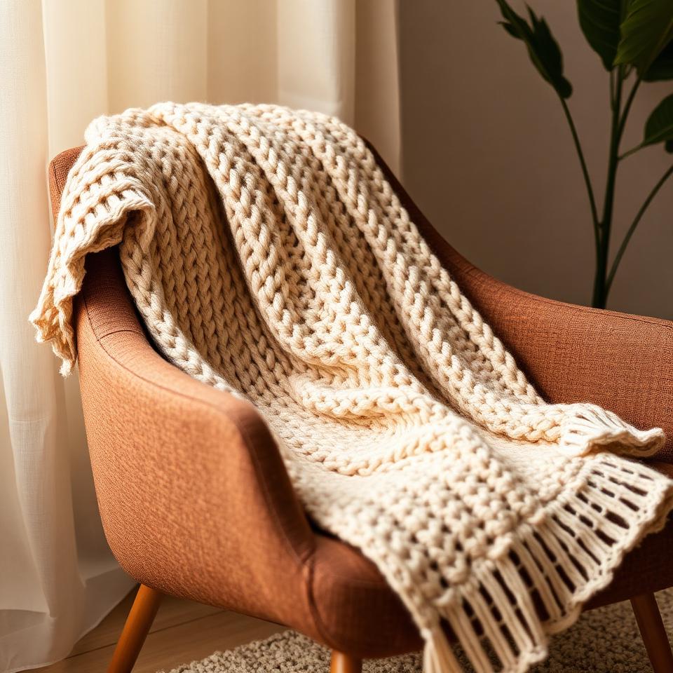 Chunky Knit Throw