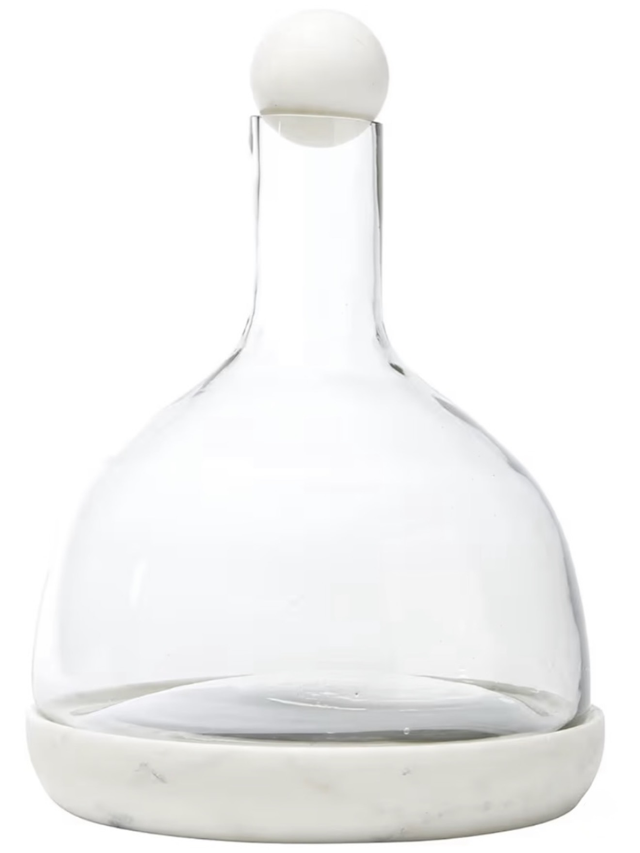 Modern Decanter with Marble Base and Top view 2
